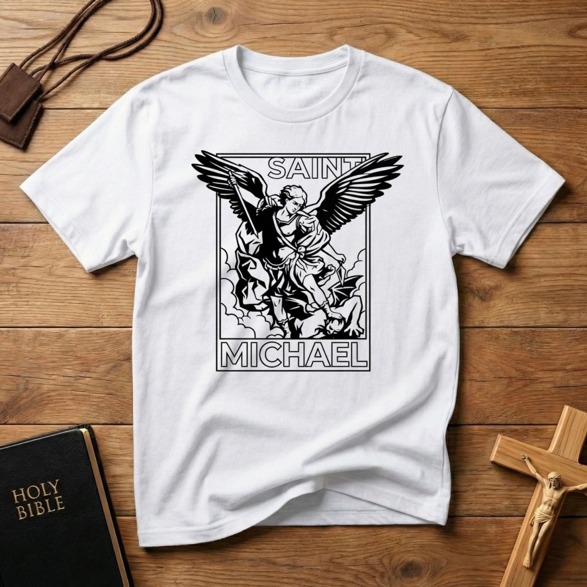 Saint Michael Graphic T-Shirt - Tees to the Kingdom