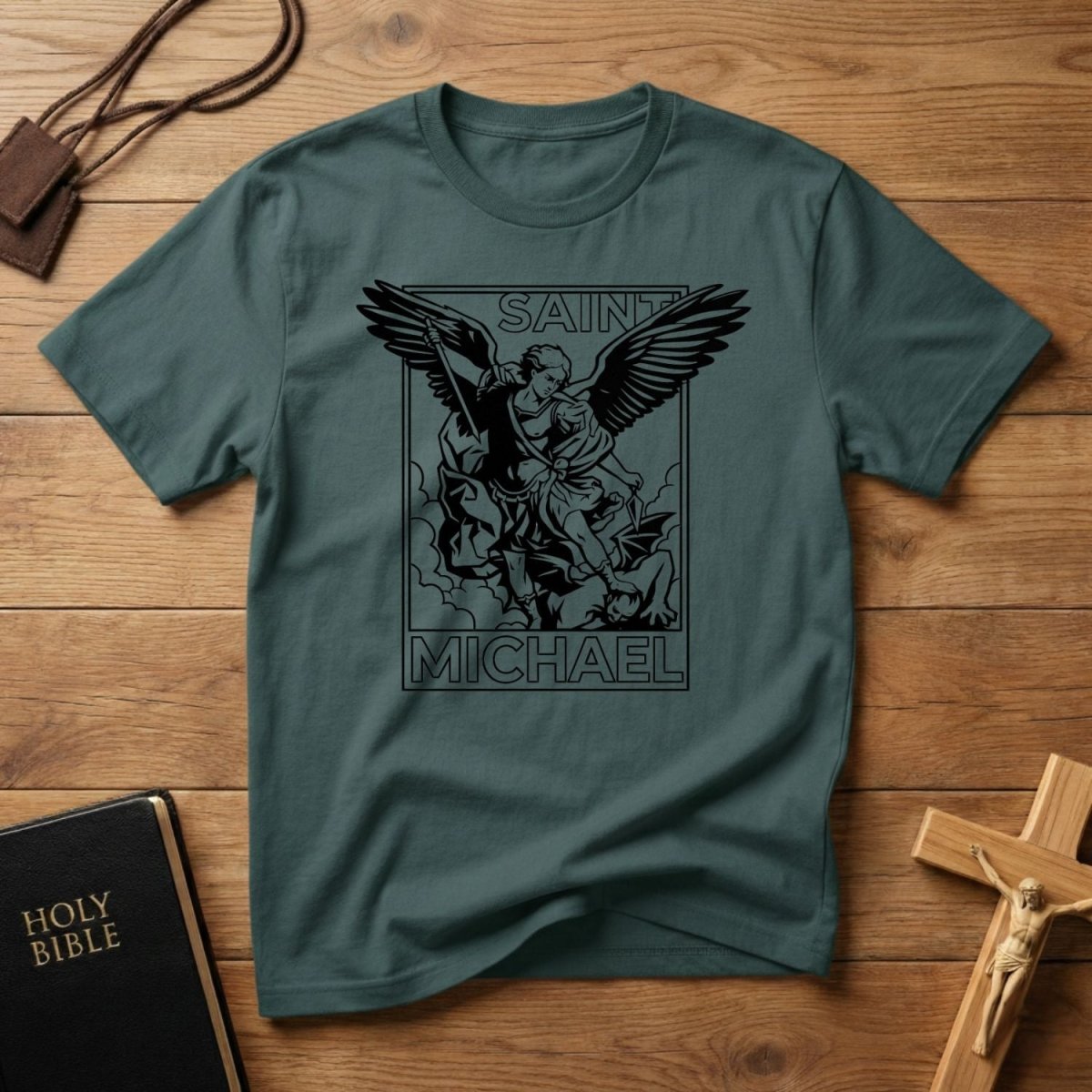 Saint Michael Graphic T-Shirt - Tees to the Kingdom