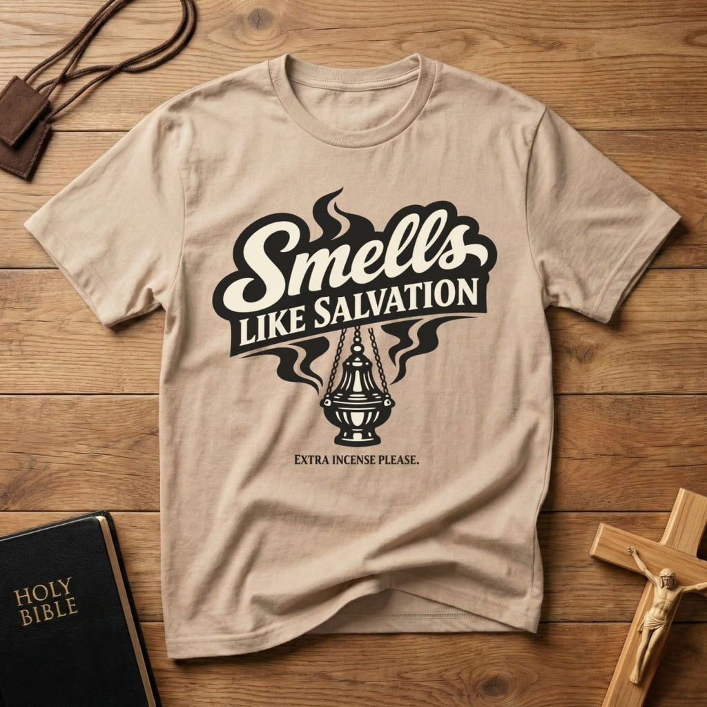 Smells Like Salvation T-Shirt - Tees to the Kingdom