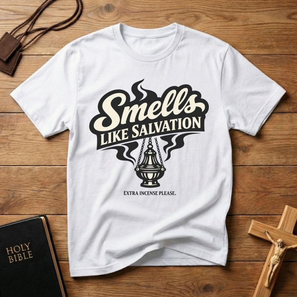 Smells Like Salvation T-Shirt - Tees to the Kingdom