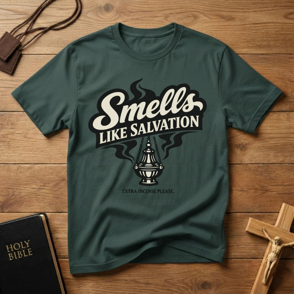 Smells Like Salvation T-Shirt - Tees to the Kingdom