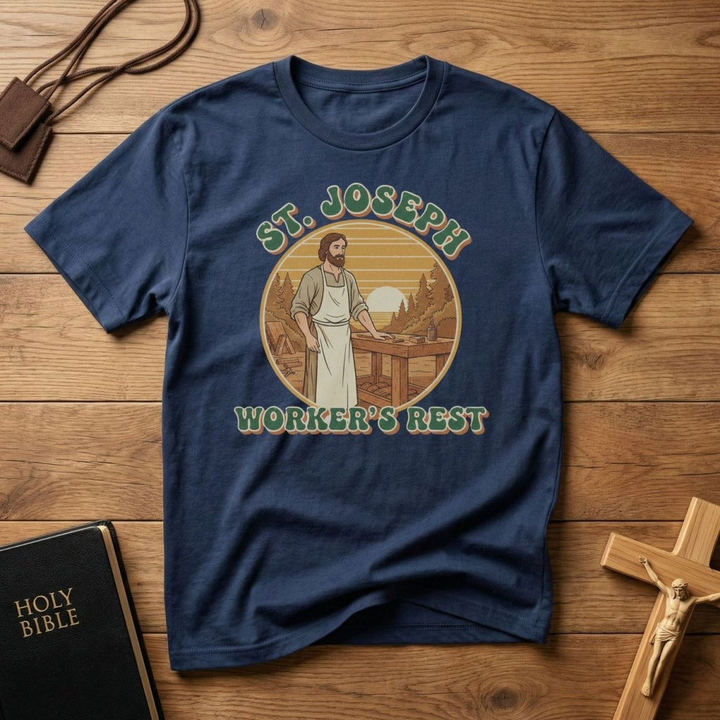 St. Joseph “Worker’s Rest” T-Shirt - Tees to the Kingdom
