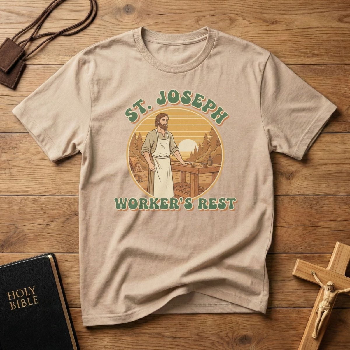 St. Joseph “Worker’s Rest” T-Shirt - Tees to the Kingdom