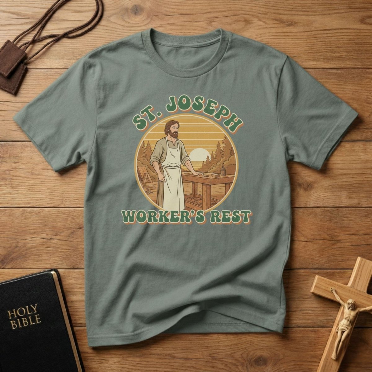 St. Joseph “Worker’s Rest” T-Shirt - Tees to the Kingdom