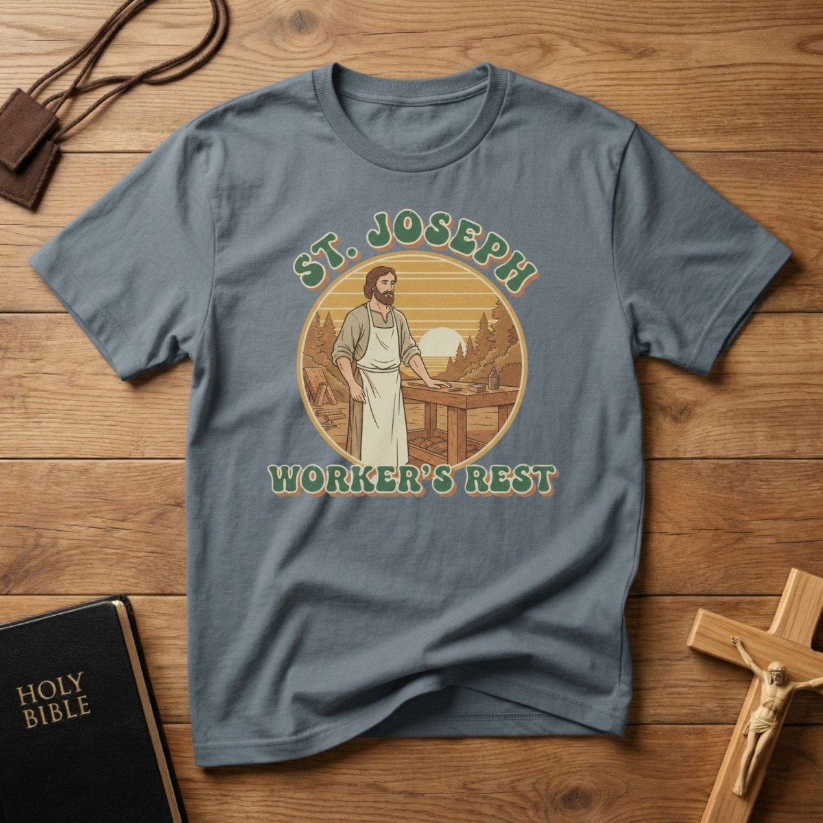 St. Joseph “Worker’s Rest” T-Shirt - Tees to the Kingdom